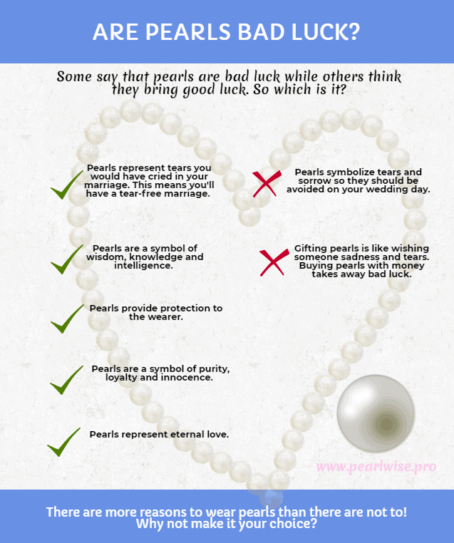 Are pearls bad luck infographic