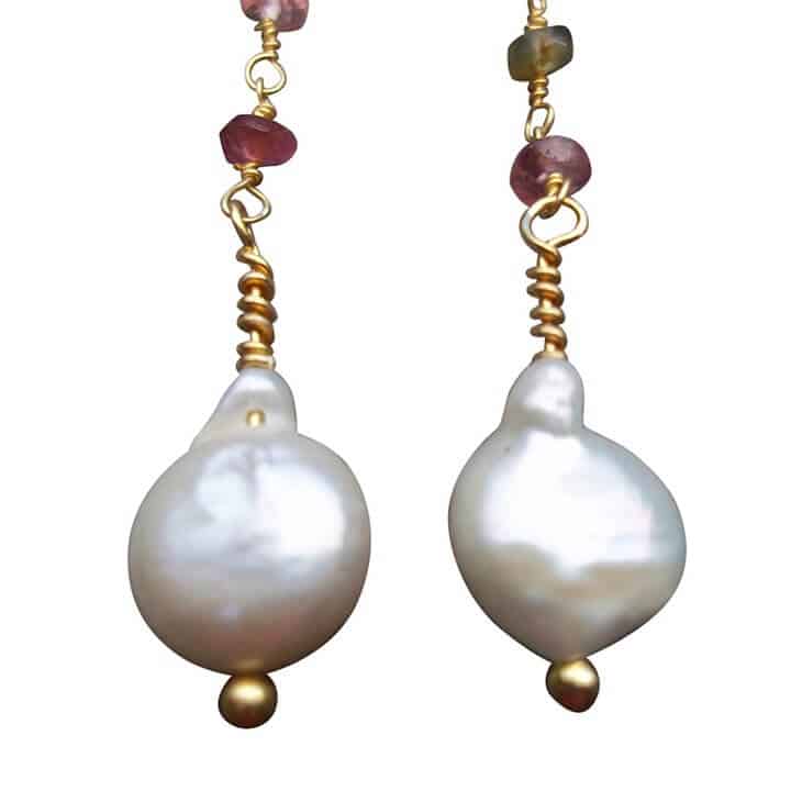 pair of baroque earrings