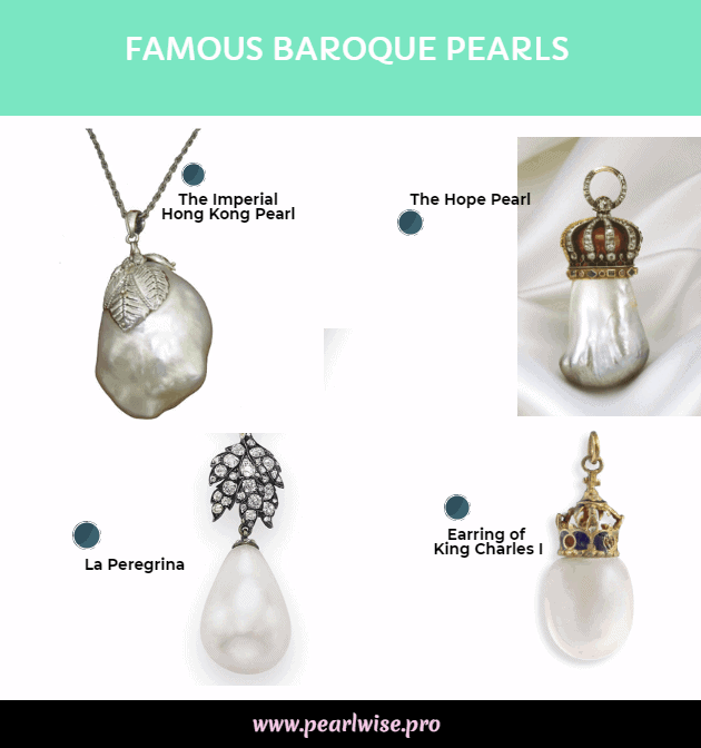 Famous baroque pearls