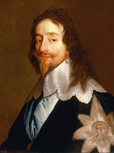 Charles I wearing pearl earring