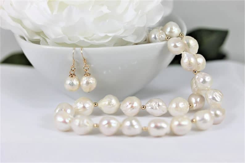 Edison pearls jewelry set