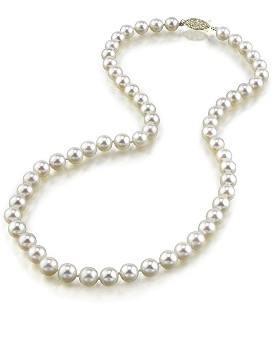 Perfect Akoya pearl necklace