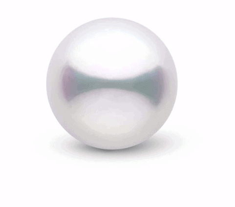 Round white pearl