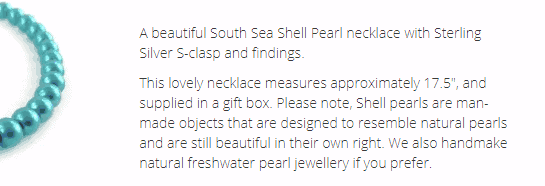 Shell pearl description