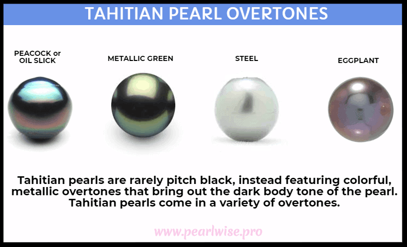 Tahitian pearl overtones
