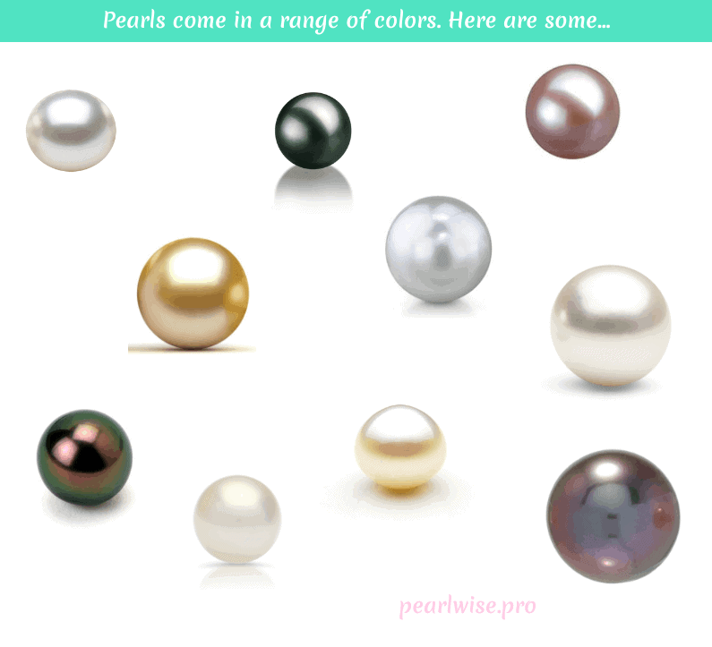 Variety of pearl colors