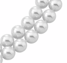 White Majorica pearls