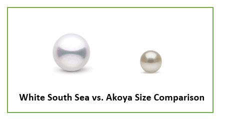 White sea vs akoya size