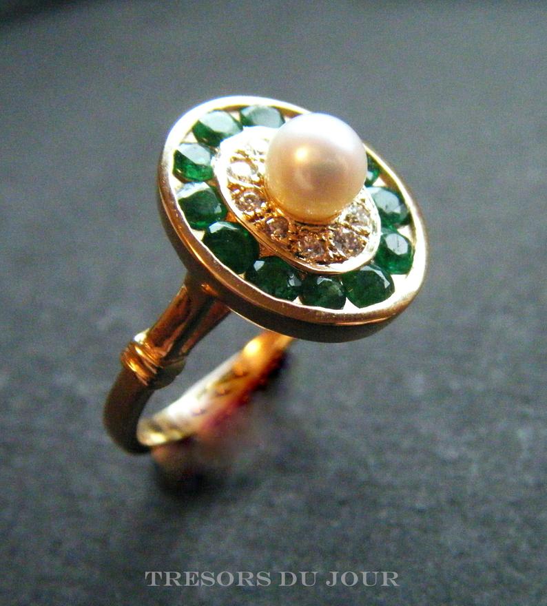 Antique Edwardian pearl ring