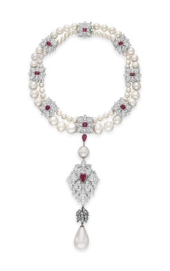 la peregrina natural pearl necklace