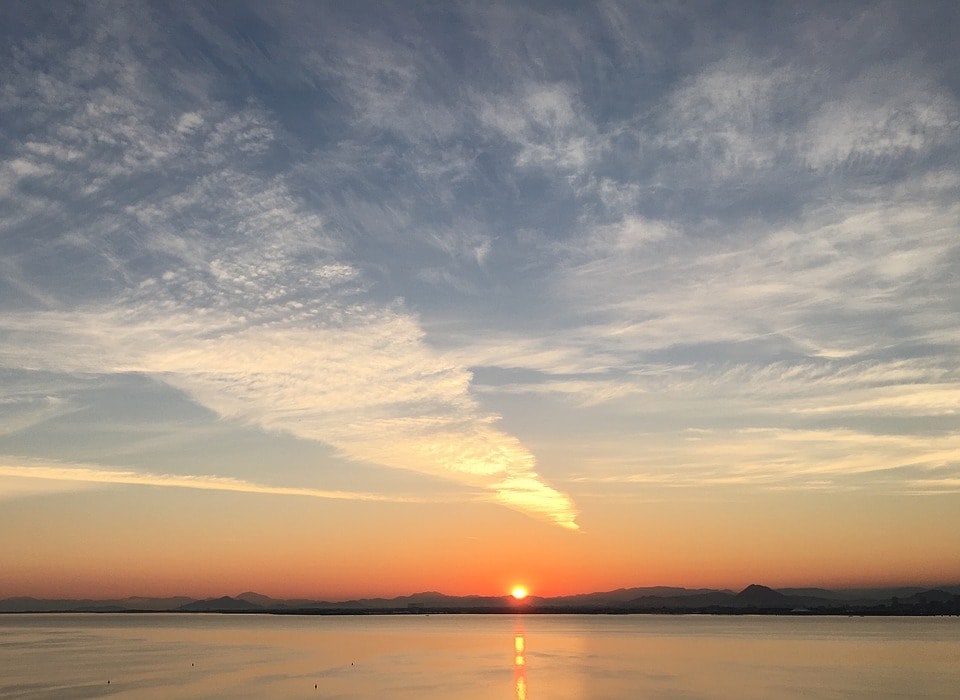 Lake biwa in Japan
