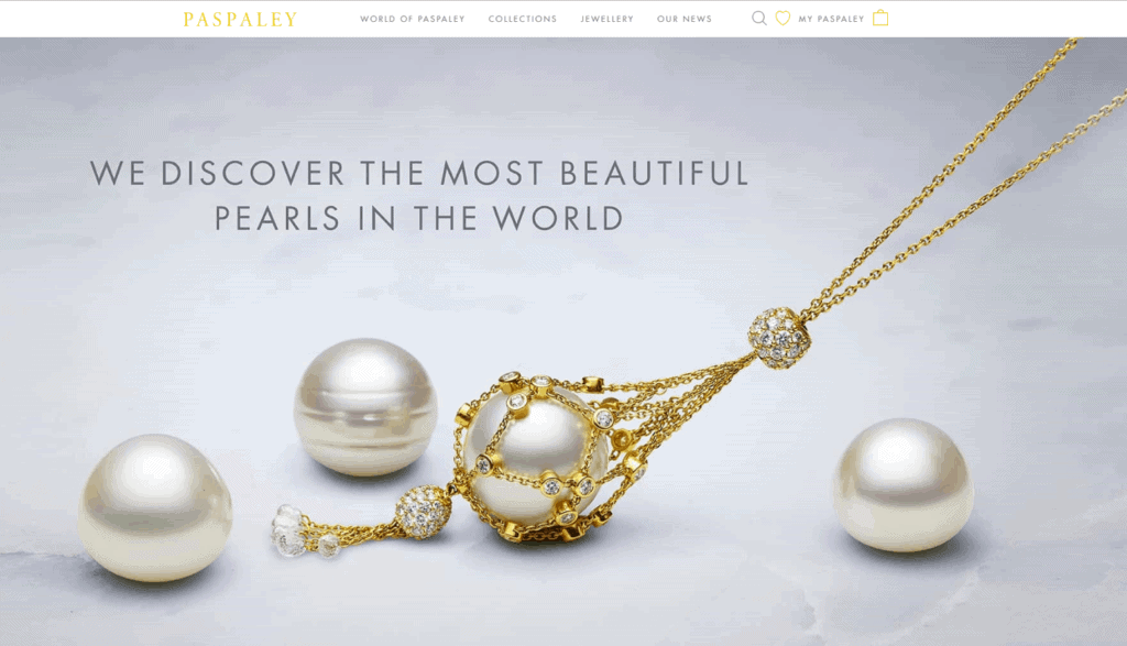 Paspaley pearls homepage