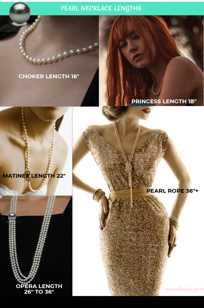 Pearl necklace lengths