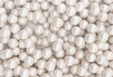 Pile of pearls. Background of the plurality of beautiful pearls.